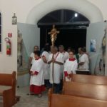 Missa acolhida do Ícone do Sagrado Coração de Jesus  Igreja Nossa Senhora do Rocio e São João BatistaCalógeras (Distrito de Arapoti)