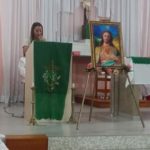 Missa acolhida do Ícone do Sagrado Coração de Jesus  Igreja Nossa Senhora do Rocio e São João BatistaCalógeras (Distrito de Arapoti)