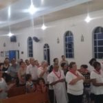 Missa acolhida do Ícone do Sagrado Coração de Jesus  Igreja Nossa Senhora do Rocio e São João BatistaCalógeras (Distrito de Arapoti)